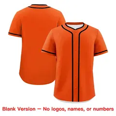 Orange Black White Father's Day Classic Baseball Jersey 7
