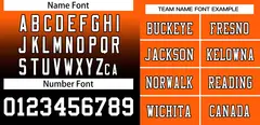 Orange Black-White Gradient Outdoor Football Jersey 3