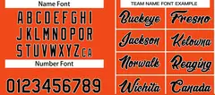 Orange Black-White Heal Basketball Jersey Sets 4