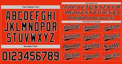Orange Black-White Hook Classic Authentic Baseball Jersey 3