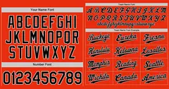 Orange Black-White Hook Classic Authentic Baseball Jersey 3