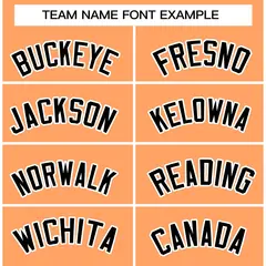 Orange Black-White Raglan Full-Snap Varsity Letterman Jacket 5