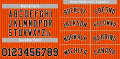 Orange Black-White Stripe Fashion Baseball Jersey 2