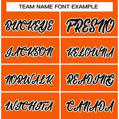 Orange Black-White Varsity Full-Snap Letterman Jacket 3