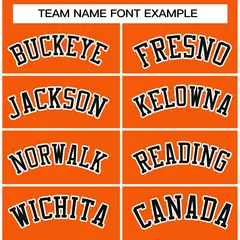 Orange Black-White Varsity Full-Snap Letterman Jacket 3