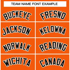 Orange Black-White Varsity Full-Snap Letterman Jacket 5