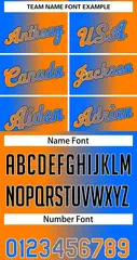 Orange Blue Gradient Fashion Sets Basketball Jersey 4