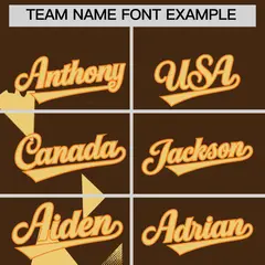 Orange Brown Raptor Series Raglan Baseball Jersey 4