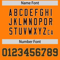 Orange Brown White Classic Baseball Uniform 5