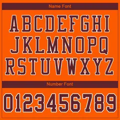 Orange Burgundy-White Mesh Football Jersey 3