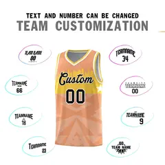 Orange City Silhouette Pattern Basketball Uniform Jersey 4