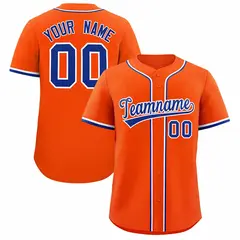 Orange Classic Authentic Baseball Jersey 1