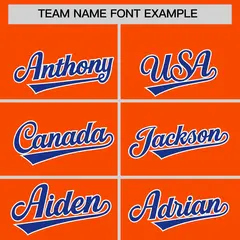 Orange Classic Authentic Baseball Jersey 3