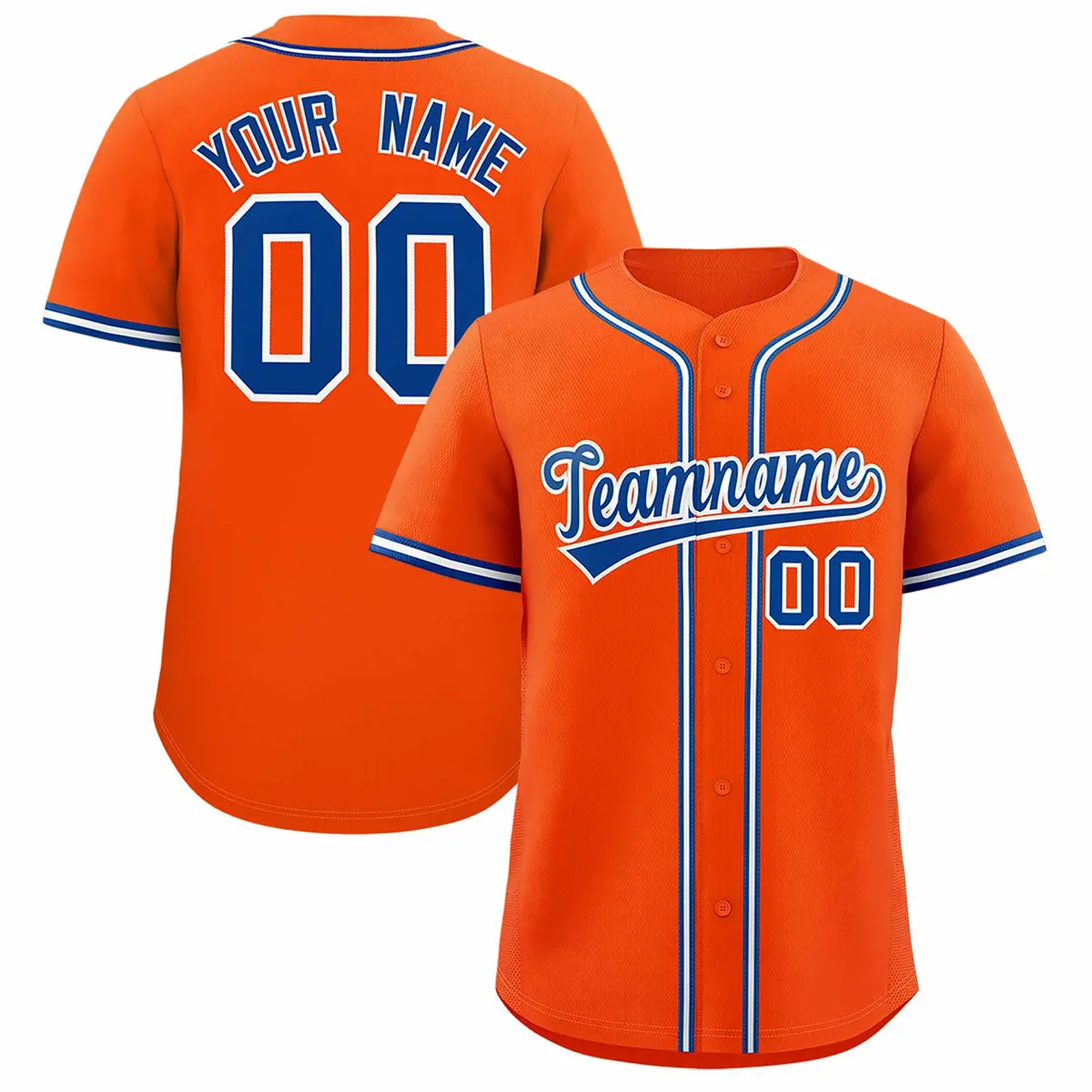 Orange Classic Authentic Baseball Jersey