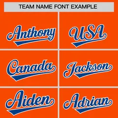 Orange Classic Authentic Baseball Jersey 3