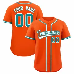 Orange Classic Authentic Baseball Jersey 1