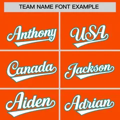 Orange Classic Authentic Baseball Jersey 3