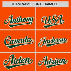 Orange Classic Authentic Baseball Jersey 3