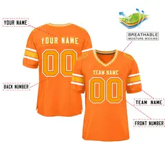 Orange Classic Authentic Football Jersey 2