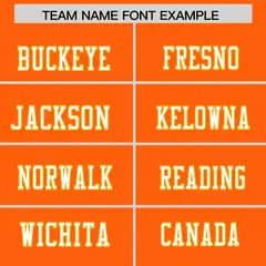 Orange Classic Authentic Football Jersey 3