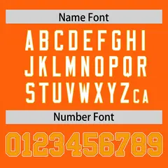 Orange Classic Authentic Football Jersey 4