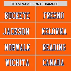 Orange Classic Authentic Football Jersey 3