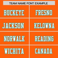 Orange Classic Authentic Football Jersey 3