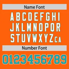 Orange Classic Authentic Football Jersey 4