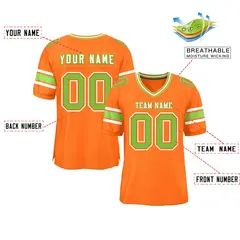 Orange Classic Authentic Football Jersey 2