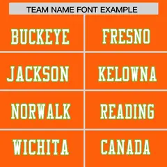 Orange Classic Authentic Football Jersey 3