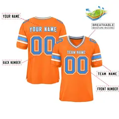 Orange Classic Authentic Football Jersey 2