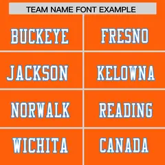 Orange Classic Authentic Football Jersey 3