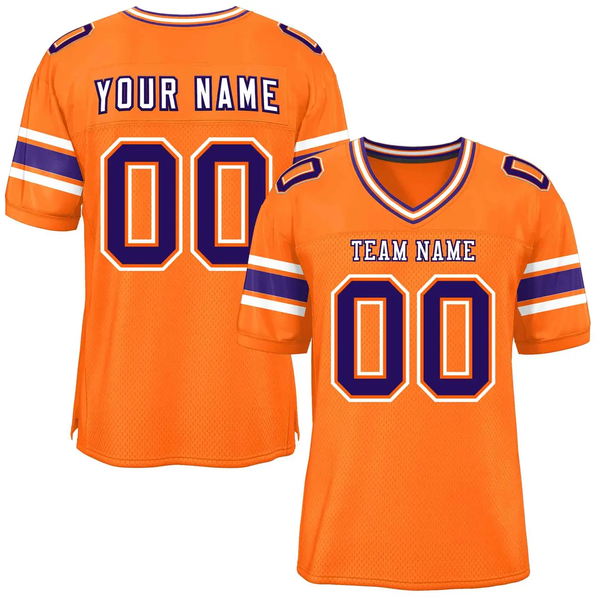 Orange Classic Authentic Football Jersey