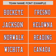 Orange Classic Authentic Football Jersey 3