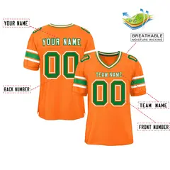 Orange Classic Authentic Football Jersey 2