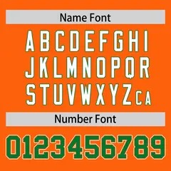 Orange Classic Authentic Football Jersey 4