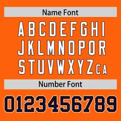 Orange Classic Authentic Football Jersey 4