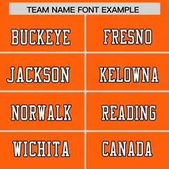Orange Classic Authentic Football Jersey 3