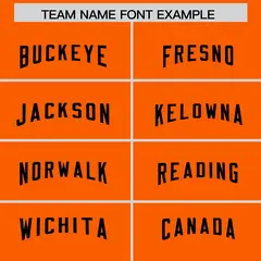 Orange Classic Style American Football Jersey 3