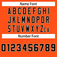 Orange Classic Style Authentic Baseball Jersey 4