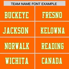 Orange Color Block Mesh Authentic Football Jersey 3