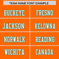 Orange Color Block Mesh Authentic Football Jersey 3