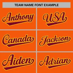 Orange Crimson-Gold Varsity Full-Snap Letterman Jacket 5