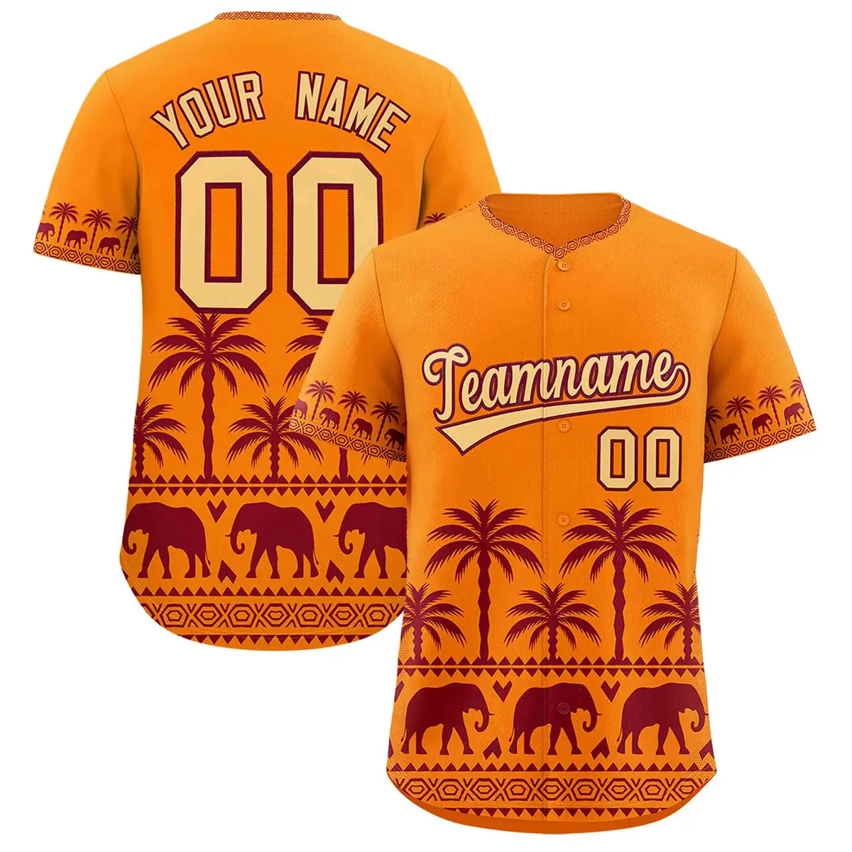 Orange Crimson Graffiti Bossinia Style Baseball Jersey