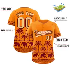 Orange Crimson Graffiti Bossinia Style Baseball Jersey 2