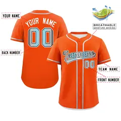 Orange Demiboy Pride Month Classic Authentic Baseball Jersey 2