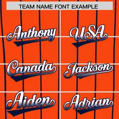 Orange Detroit City Silhouette Authentic Baseball Jersey 3
