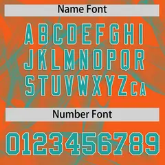 Orange Fumes Graffiti Pattern Authentic Baseball Jersey 4