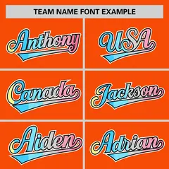 Orange Genderflux Pride Month Baseball Jersey 3