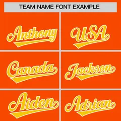 Orange Gold Classic Full-Zip Varsity Letterman Jacket Hoodie 5